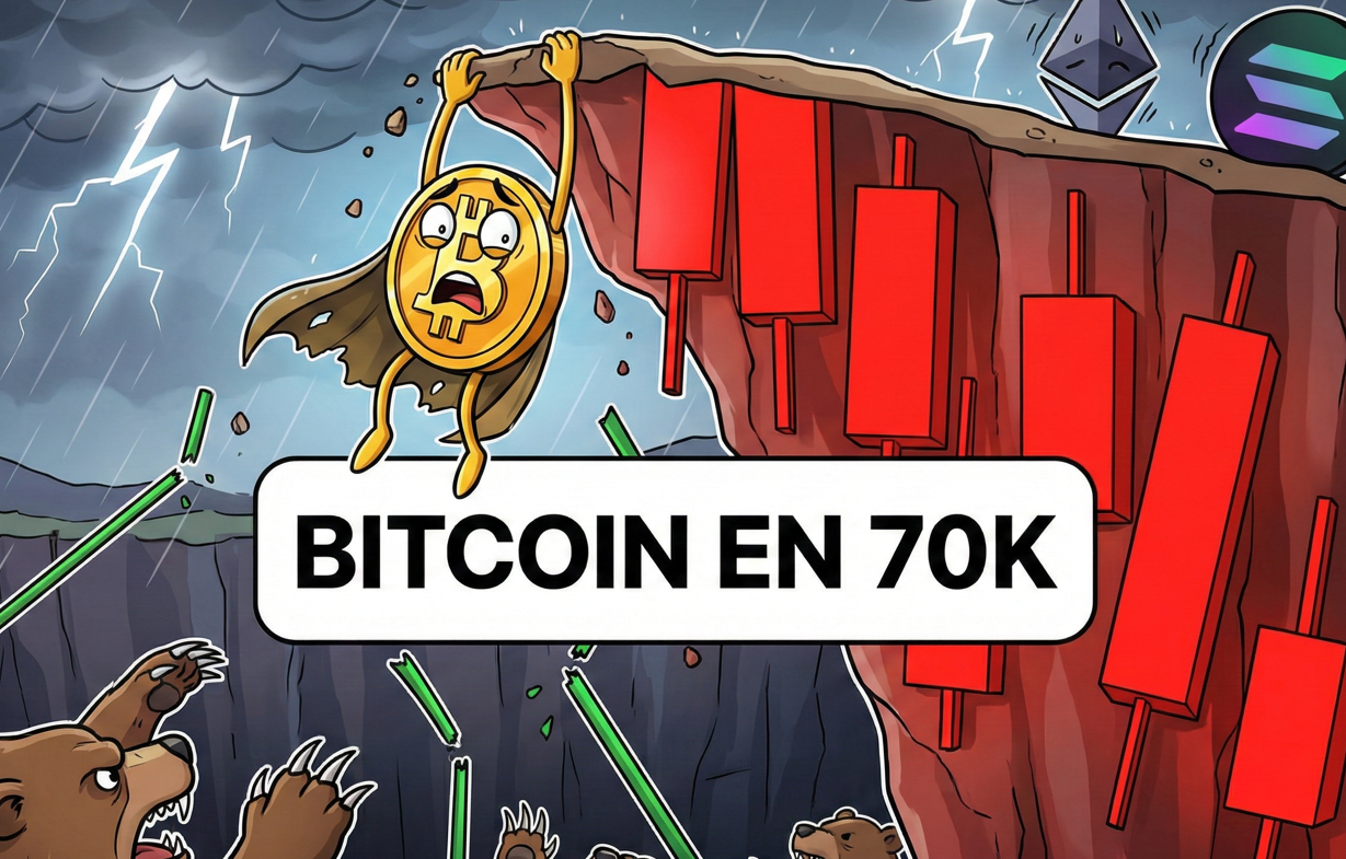 Bitcoin en la cuerda floja: ¿Soporte real o trampa en los 70.000$?