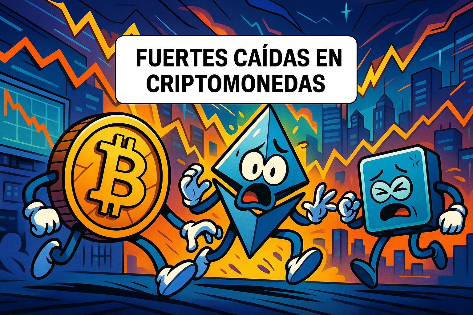 Fuertes caídas en criptomonedas tras liquidez elevada y expectativas incumplidas de la Fed