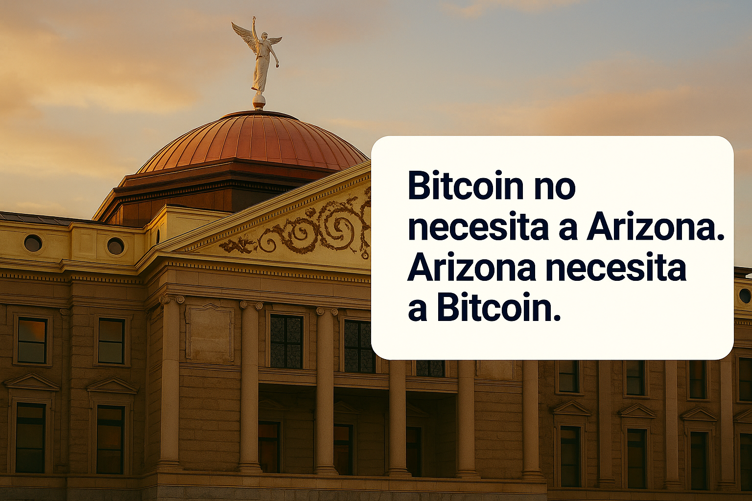 Arizona rechaza por segunda vez una reserva estatal de Bitcoin: ¿una decisión con coste político?