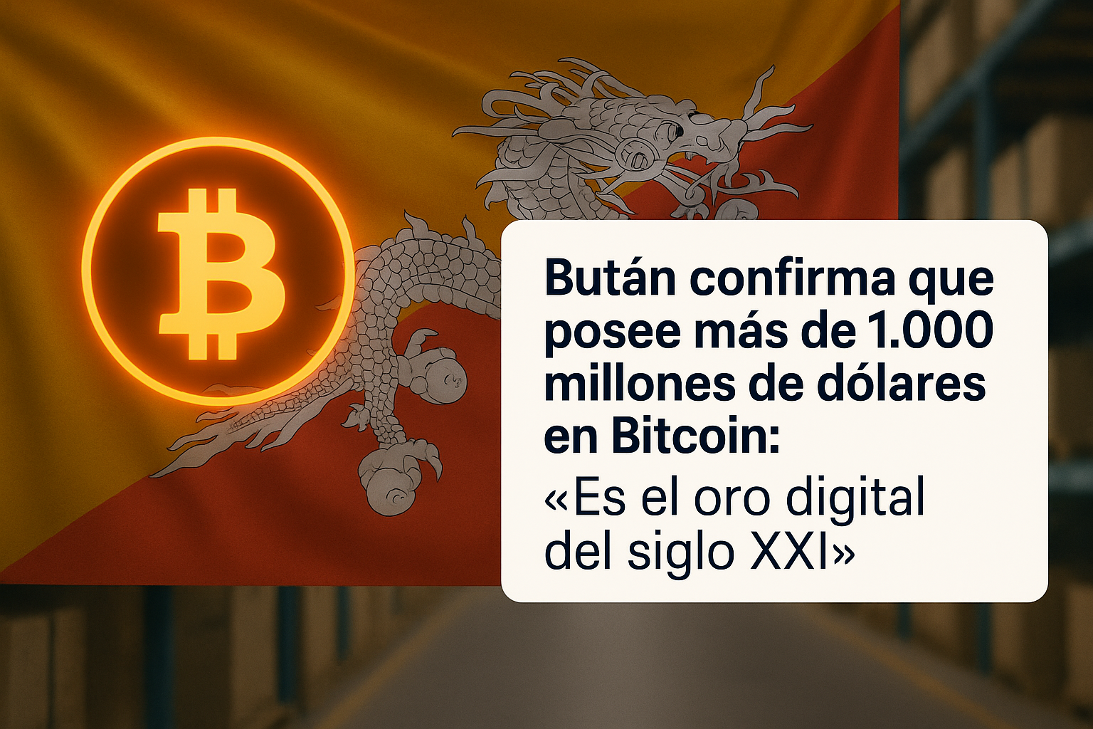 Bután confirma que posee más de 1.000 millones de dólares en Bitcoin: “Es el oro digital del siglo XXI”