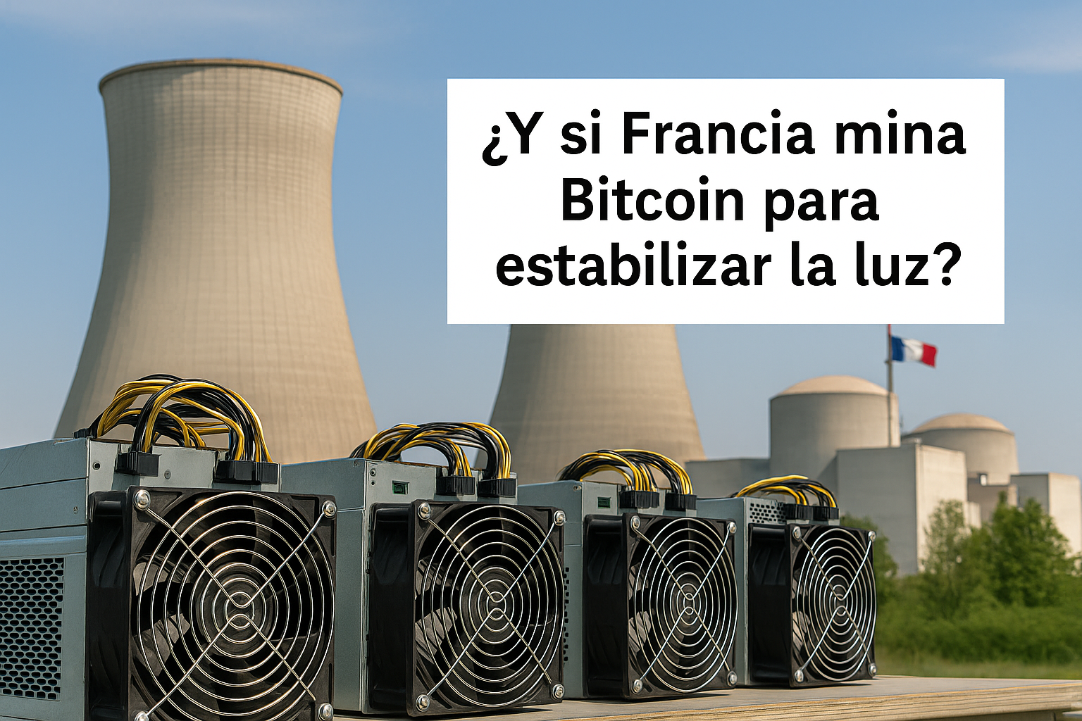 Francia propone minar Bitcoin para estabilizar su red eléctrica