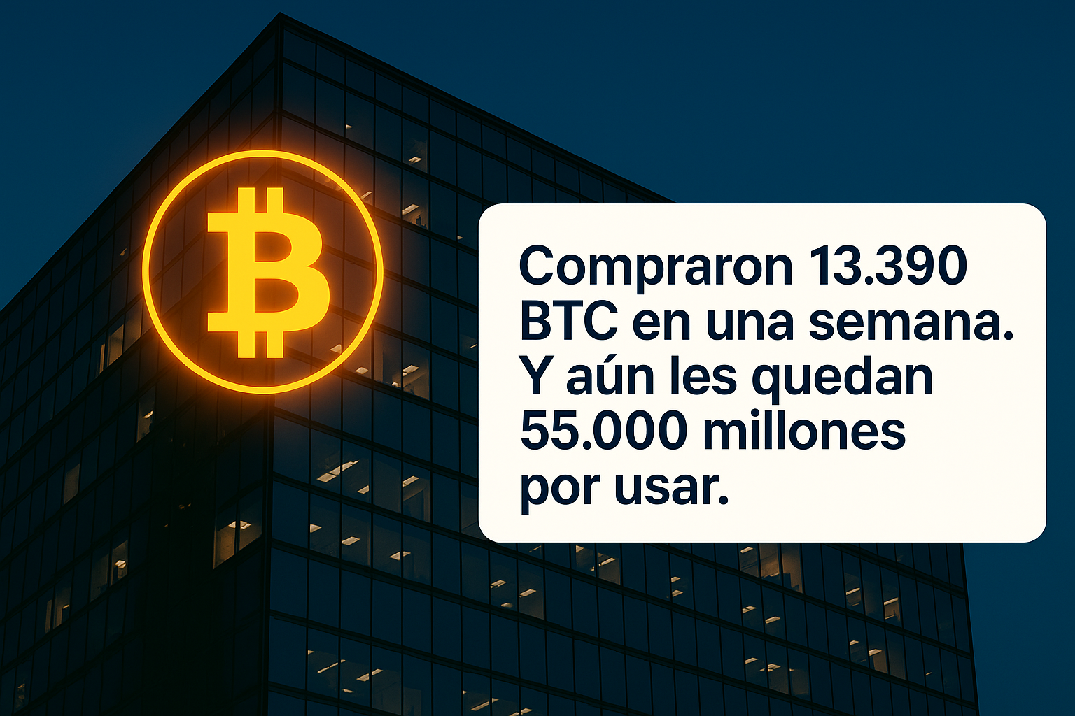 Strategy ya controla el 2,71% del suministro total de Bitcoin tras comprar 13.390 BTC en una semana