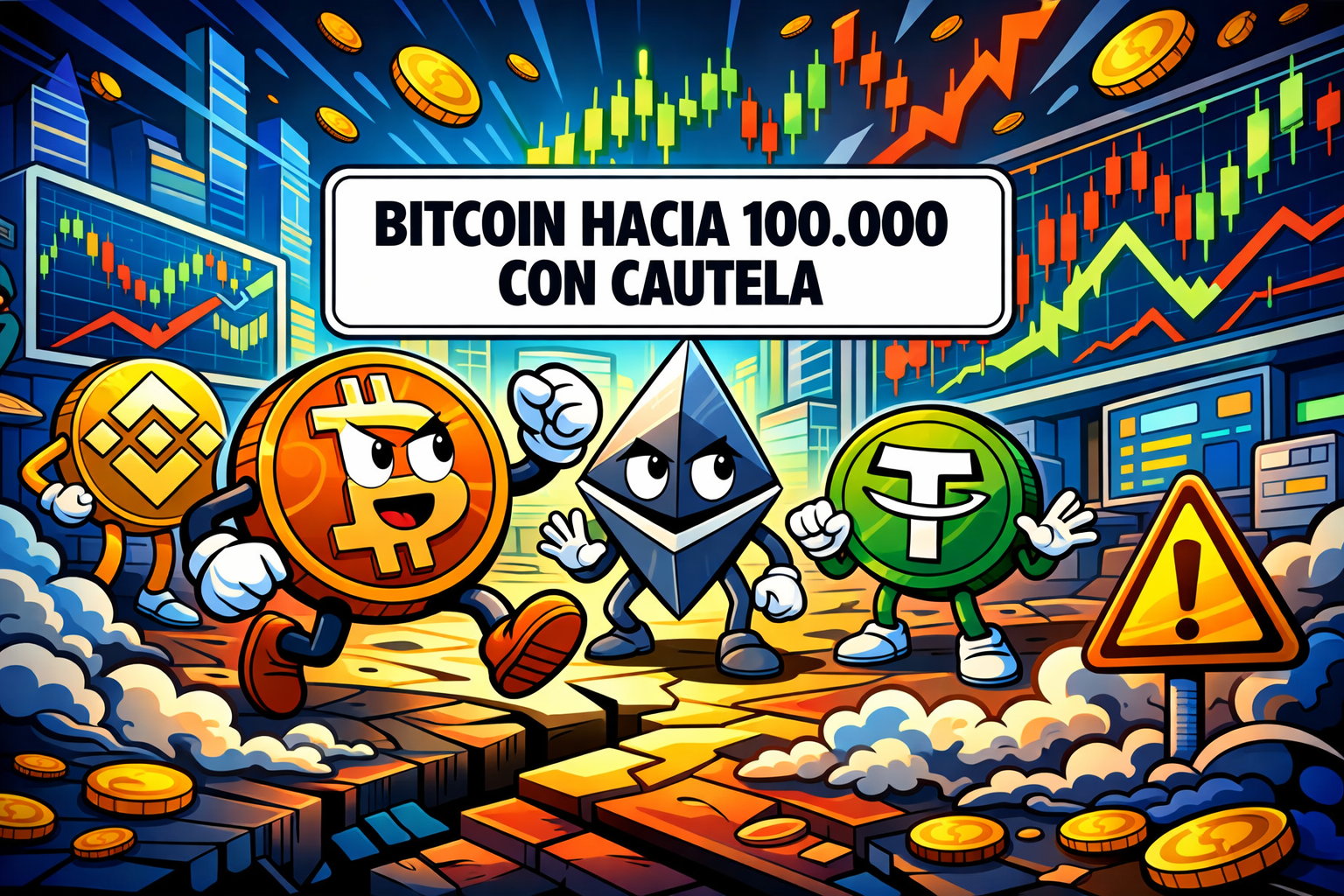Predicción viral afirma que Bitcoin podría llegar a 100 000 USD en 48 h, pero analistas recomiendan cautela
