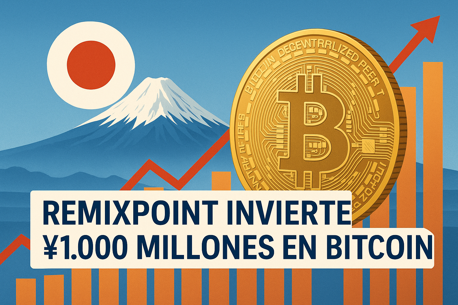 Remixpoint invierte 1.000 millones de yenes en Bitcoin, reforzando su estrategia cripto