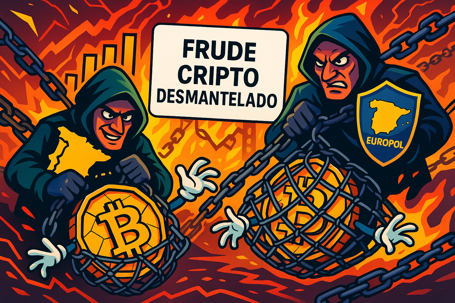 Desmantelan red criminal cripto en España tras blanquear 460 M €